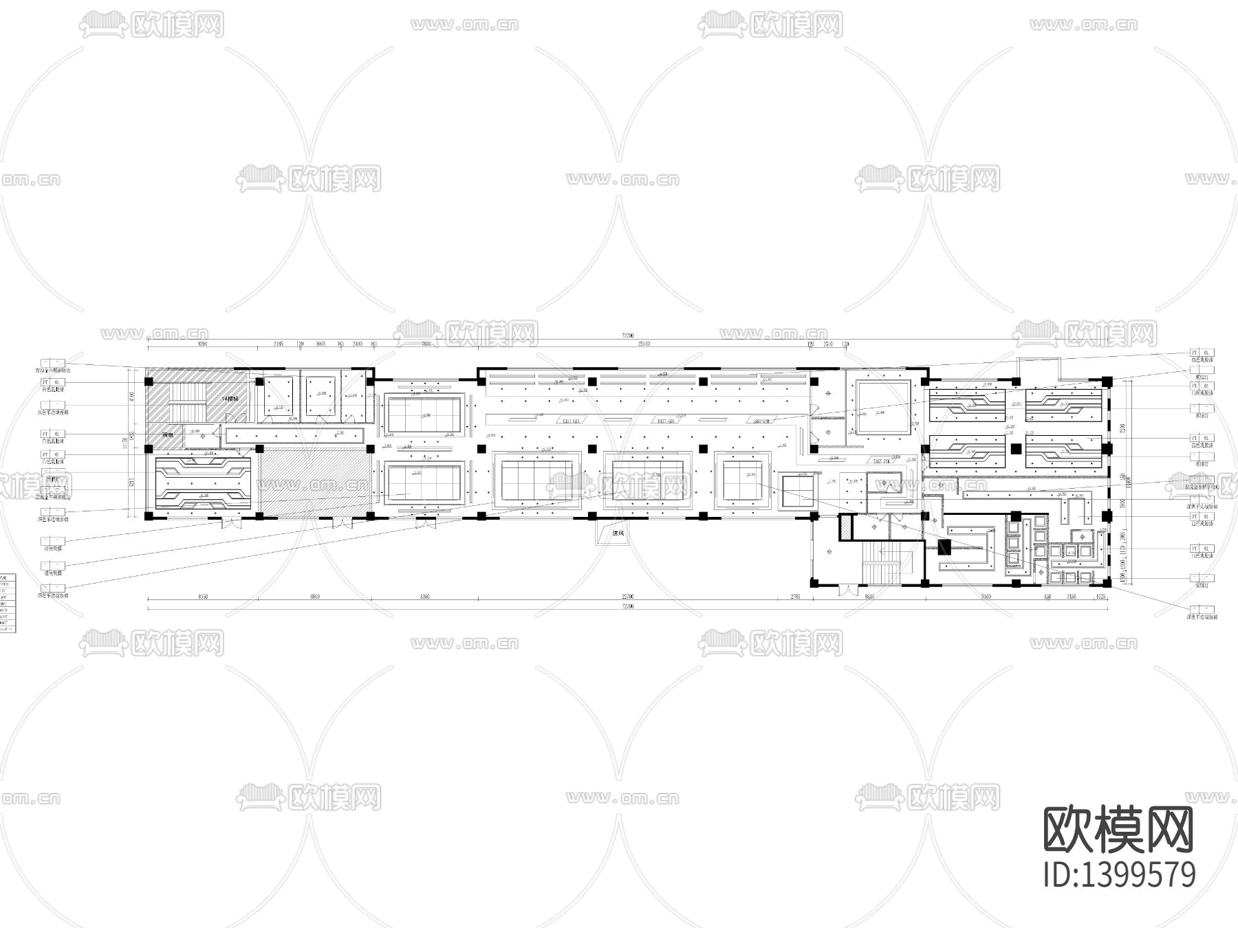 健身房cad施工图下载（渲染图3）