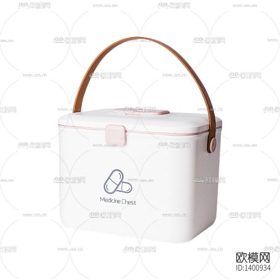 现代简约创意塑料皮革药品收纳盒