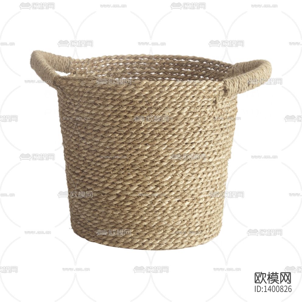 北欧简约创意草编收纳篮