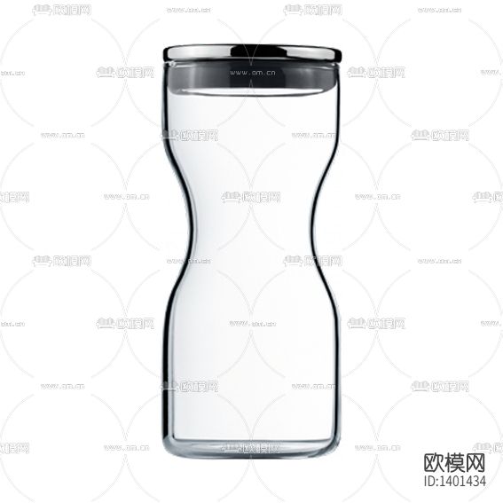 现代简约创意玻璃不锈钢密封罐