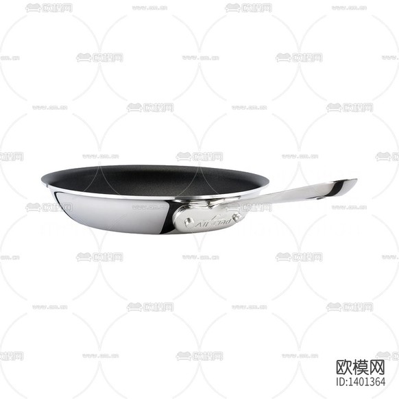 現(xiàn)代簡(jiǎn)約不銹鋼平底煎鍋下載