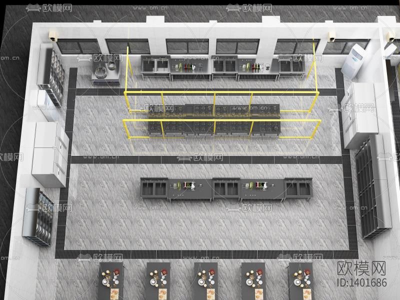 烹饪学校cad施工图
