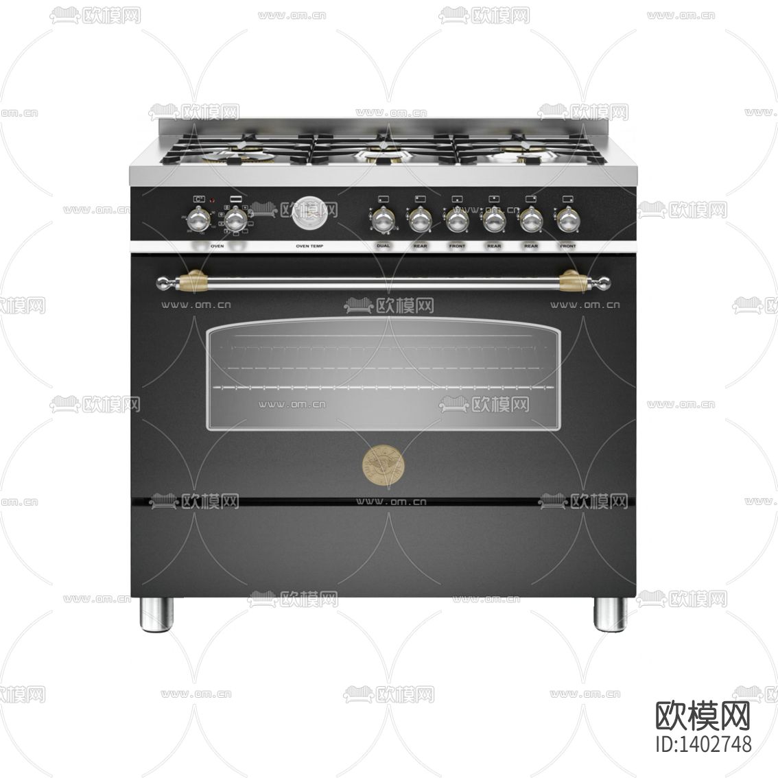 现代简约不锈钢烤箱炉灶一体机下载