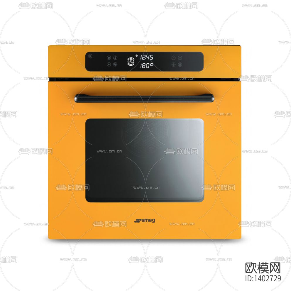 现代简约创意黄色不锈钢烤箱下载