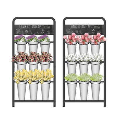  现代花店鲜花架su模型 
