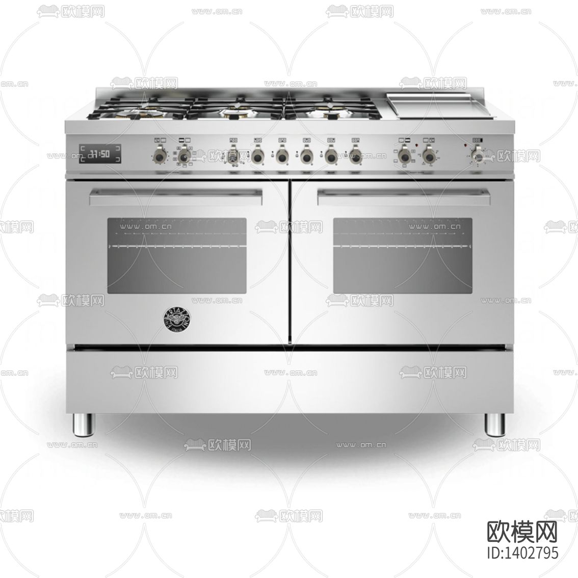 现代简约不锈钢烤箱炉灶一体机下载