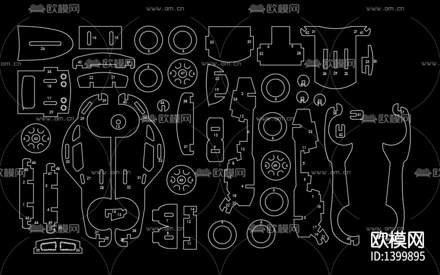 激光雕刻cad图库下载（渲染图8）