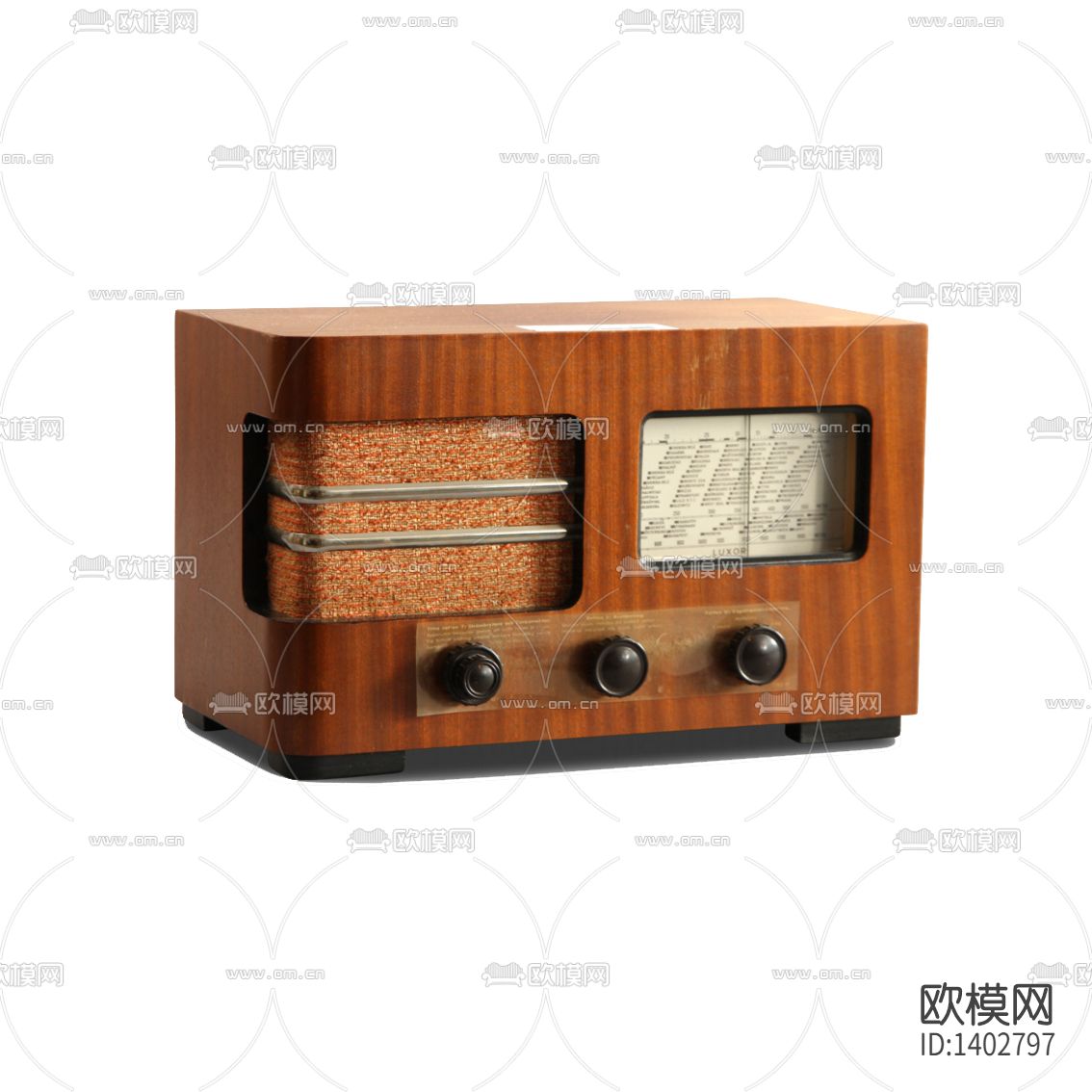 美式复古实木音响