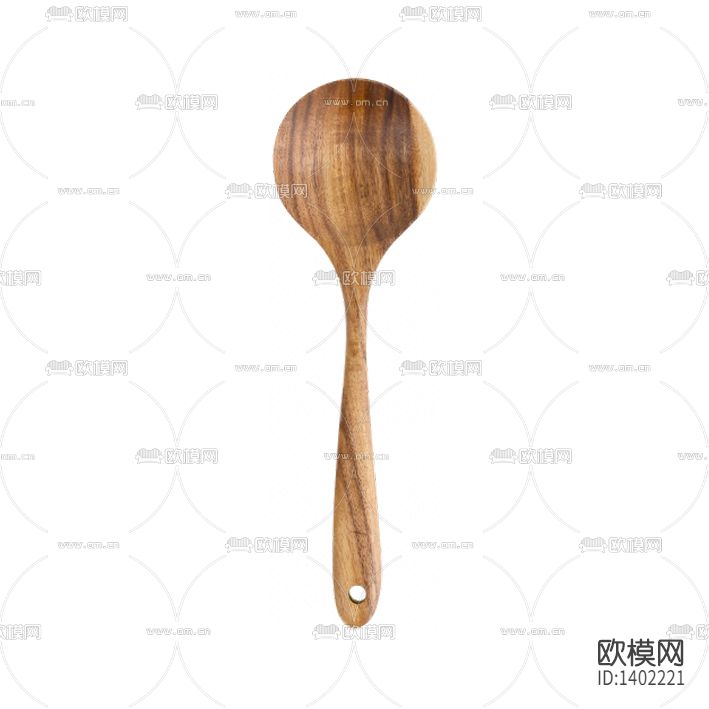 北欧简约创意长柄实木汤勺下载