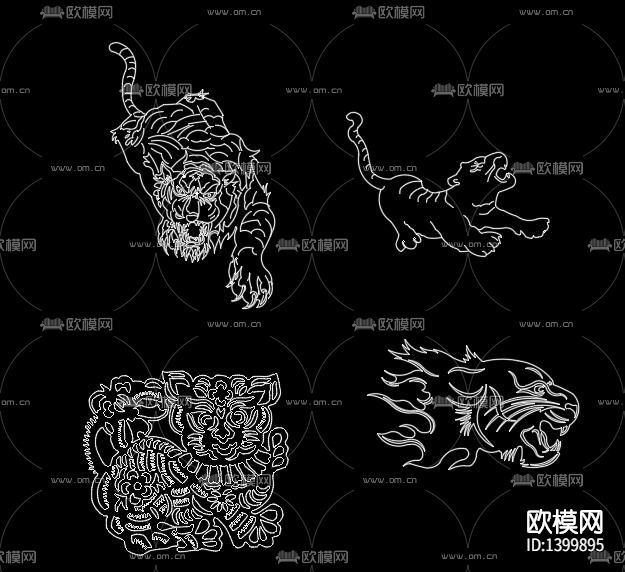 激光雕刻cad图库下载（渲染图5）