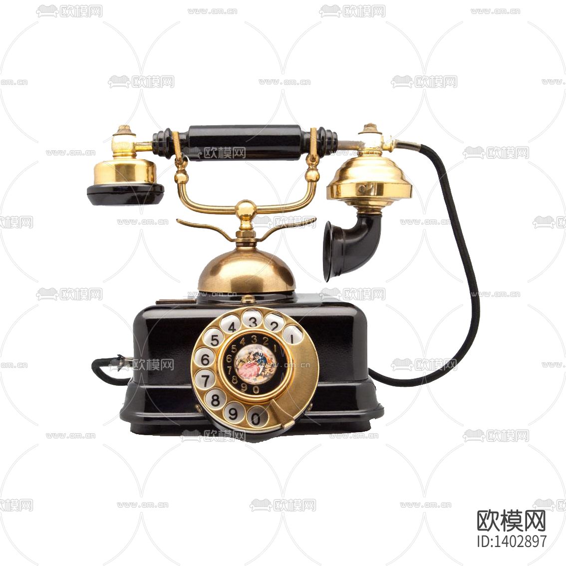 美式古典手摇座机电话下载