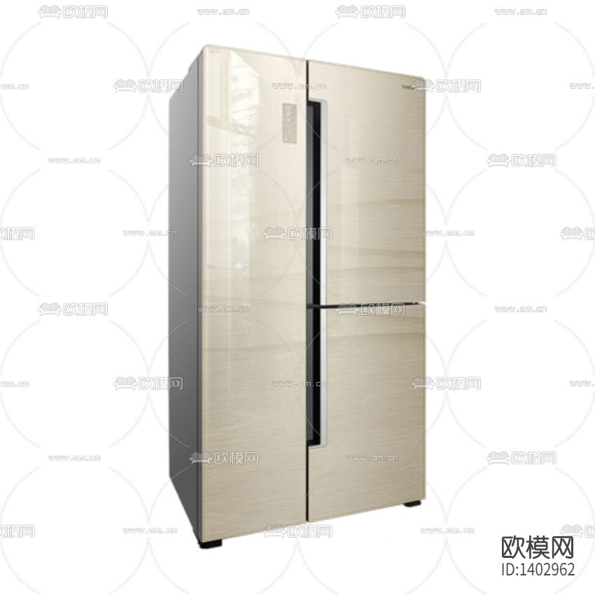 现代简约对开三门冰箱下载