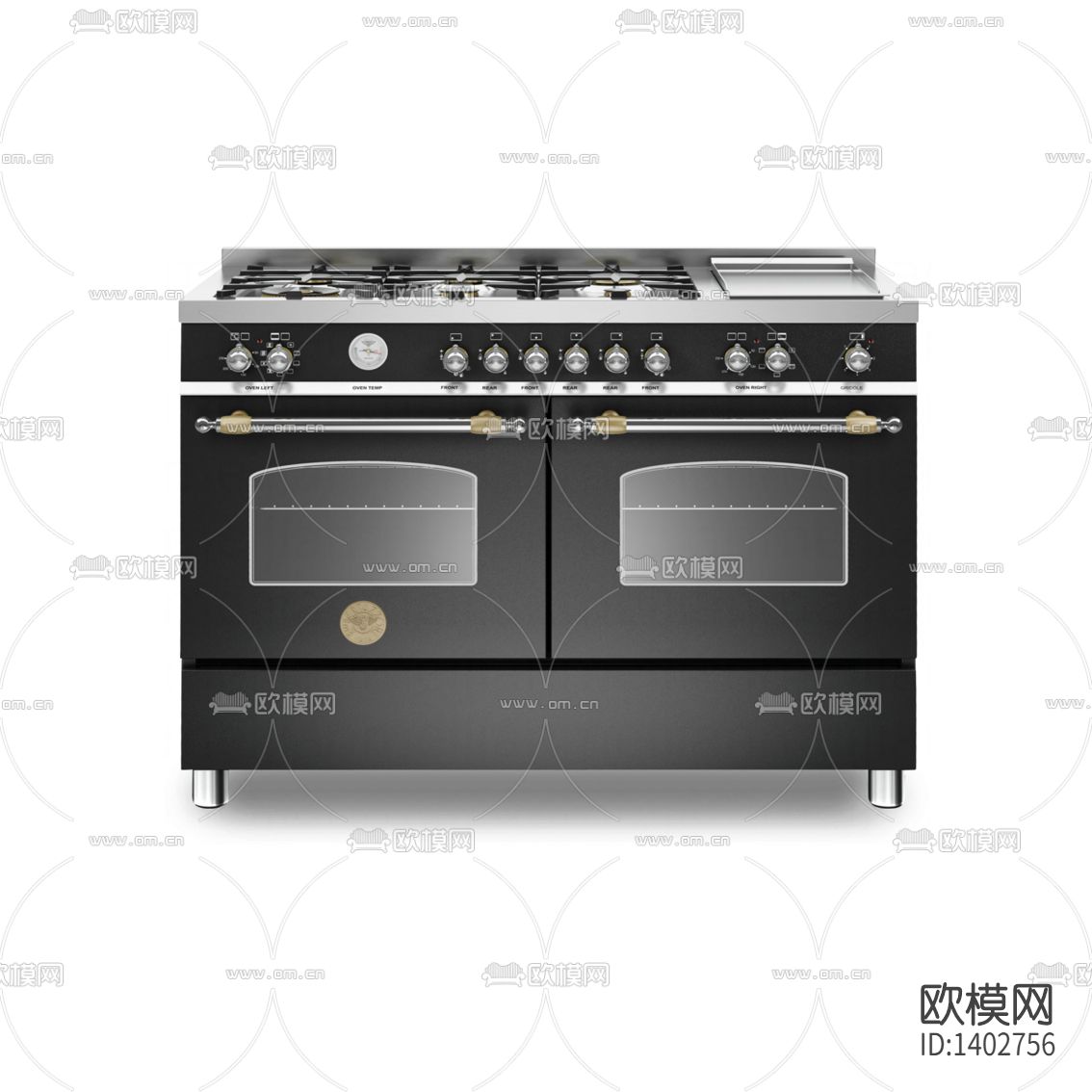 现代简约不锈钢烤箱炉灶一体机下载