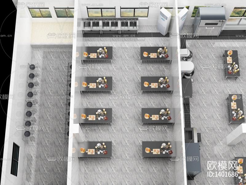 烹饪学校cad施工图