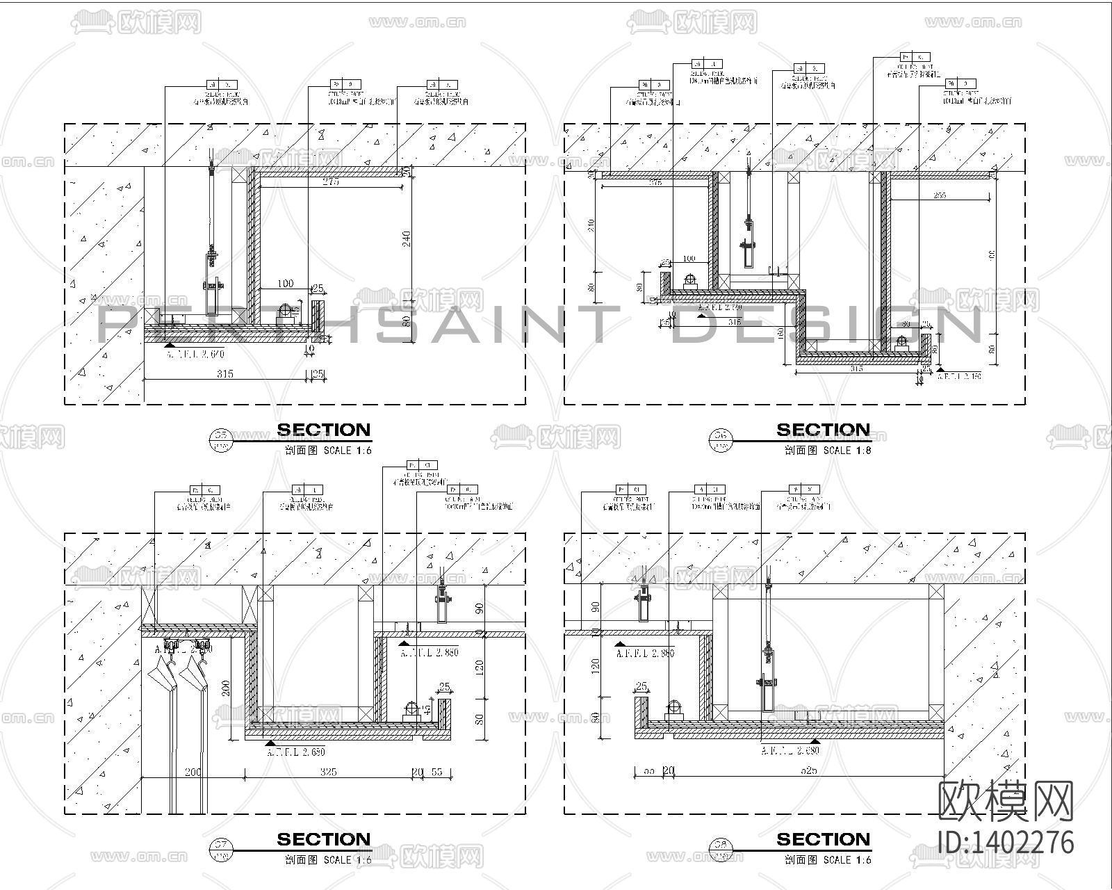 家装cad施工图下载（渲染图1）