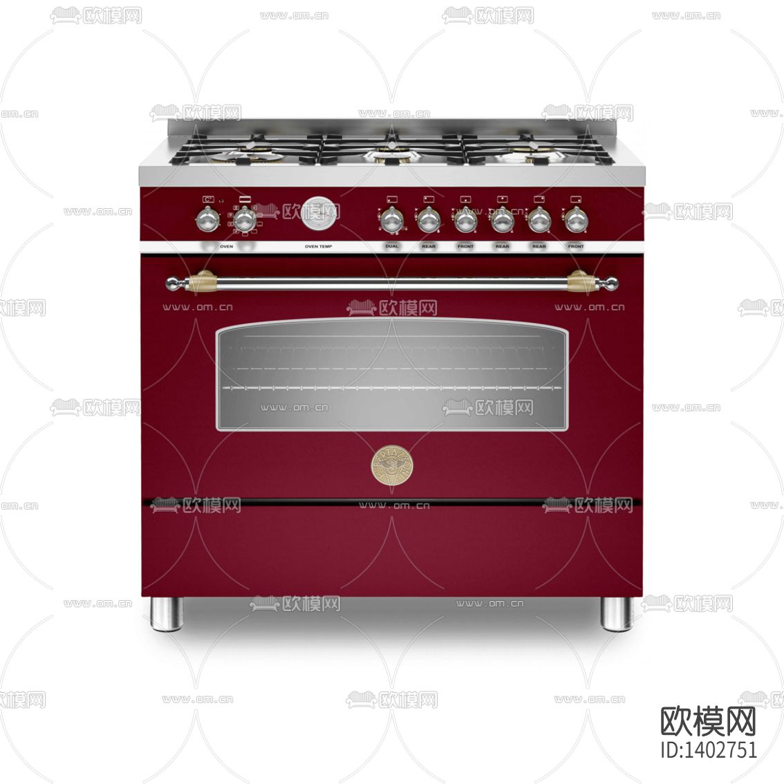 现代简约不锈钢烤箱炉灶一体机下载