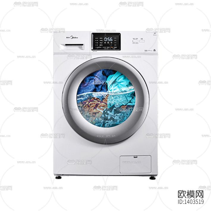 现代简约创意智能滚筒洗衣机下载