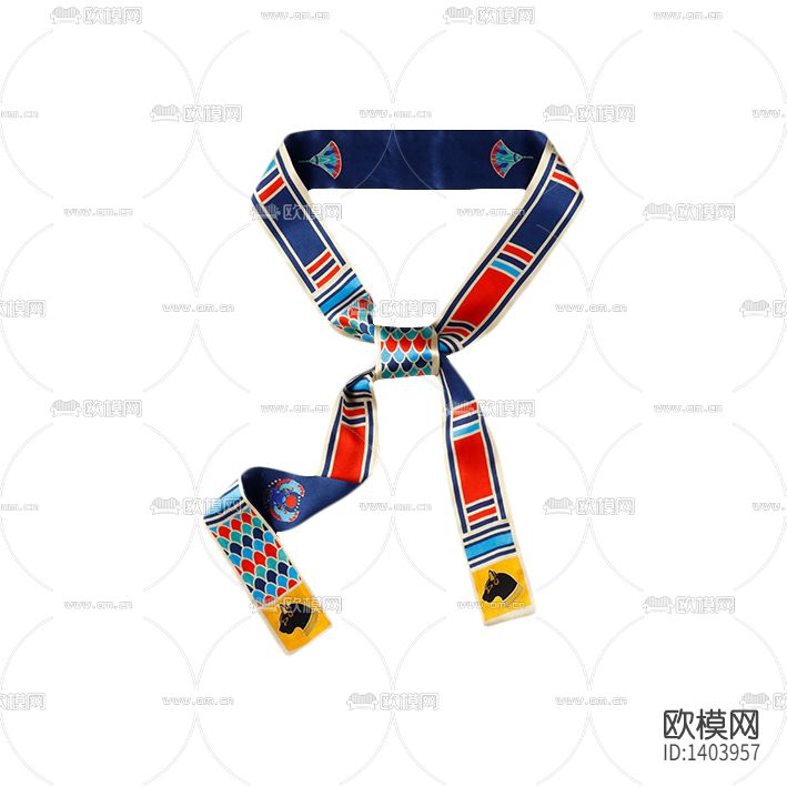 美式轻奢创意时尚窄丝巾下载