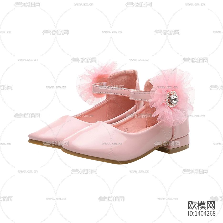 现代简约创意时尚皮革儿童皮鞋
