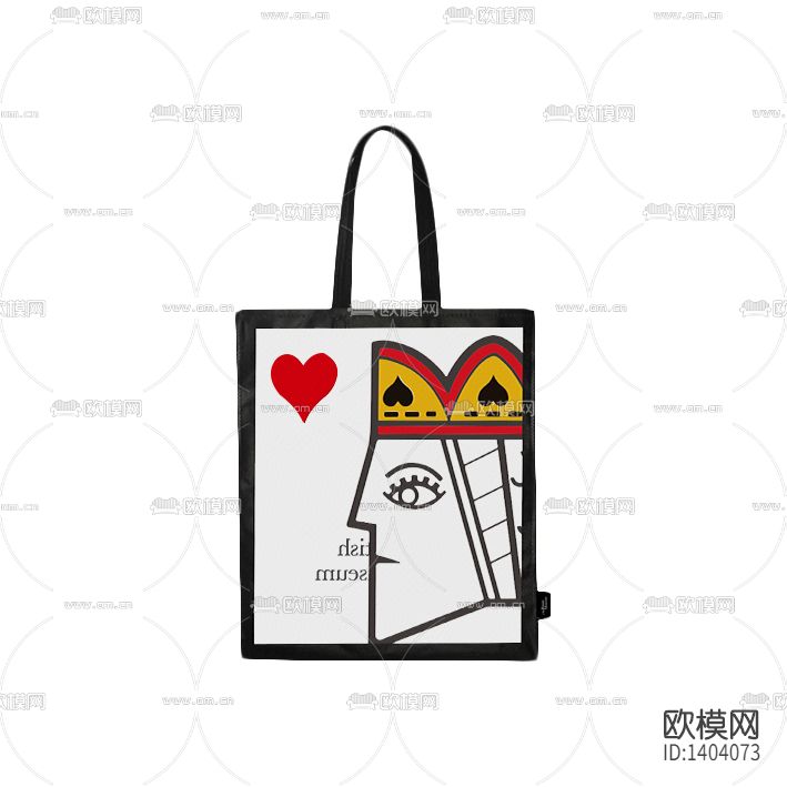 现代创意时尚红心卡牌单肩手提袋