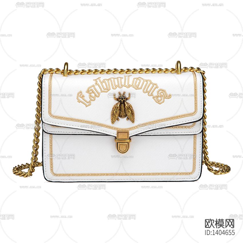 北欧轻奢时尚皮革金属链女式手提包下载