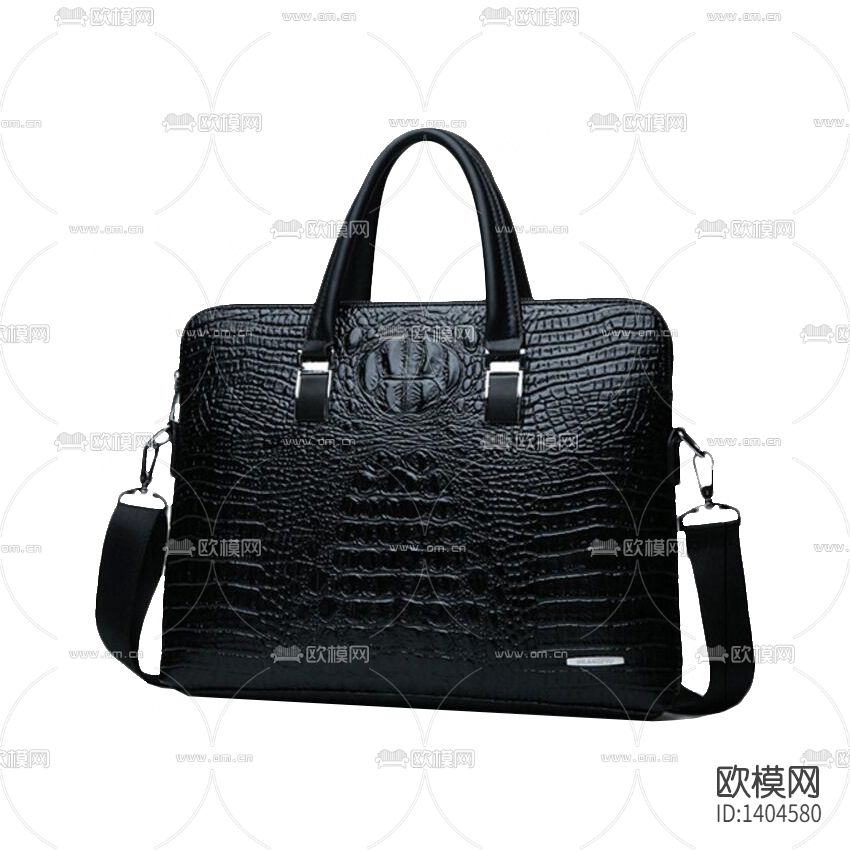 现代简约创意鳄鱼皮男士公文包下载