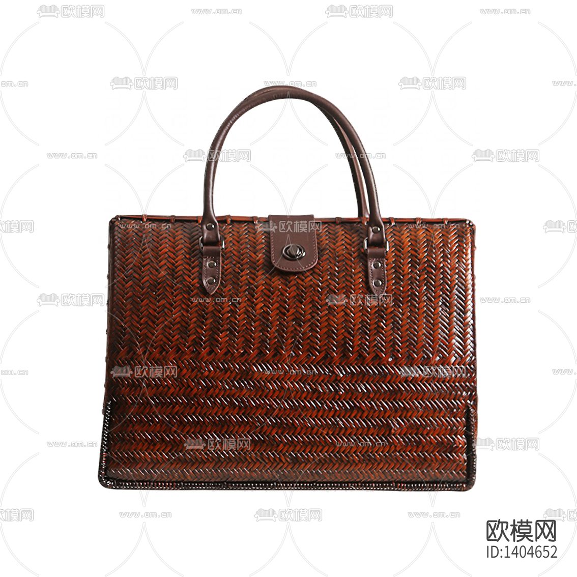 现代古典手工牛皮仿竹编男士公文包下载