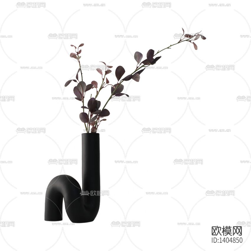 现代简约创意异形花瓶摆放绿植