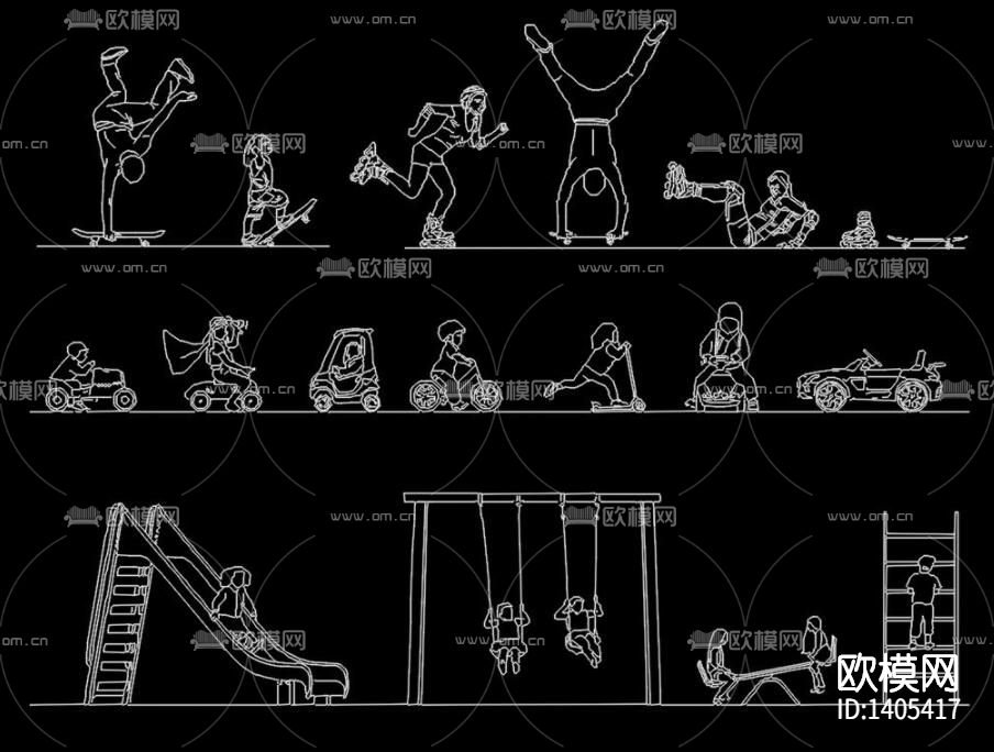人物cad图库下载（渲染图4）