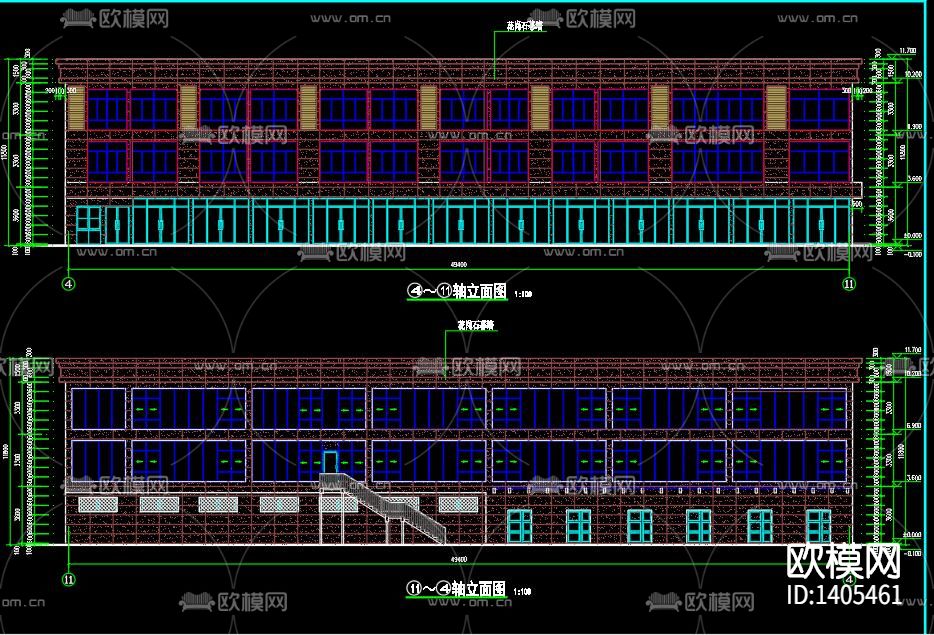 玻璃幕墙节点大样下载（渲染图3）