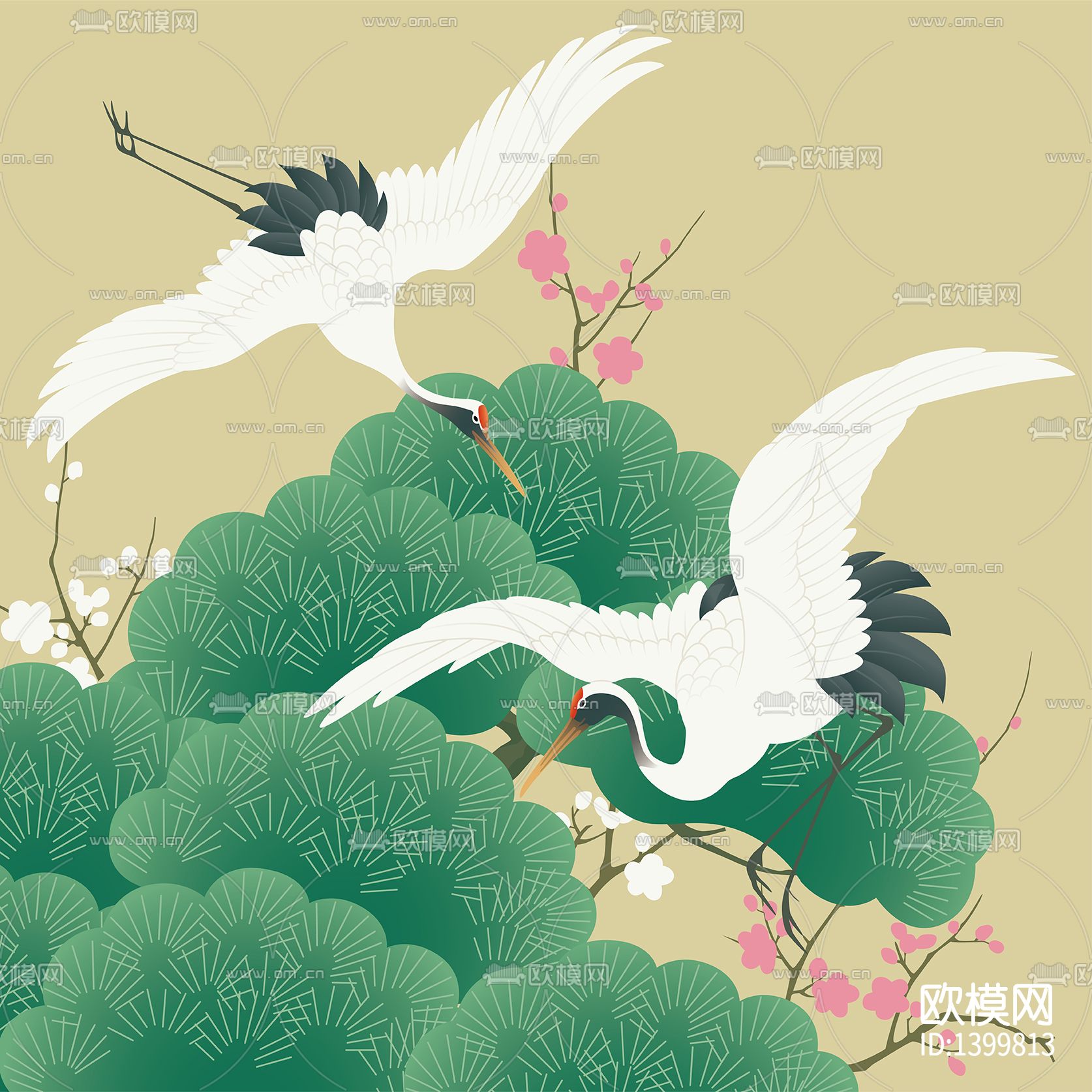 仙鹤下载（渲染图4）