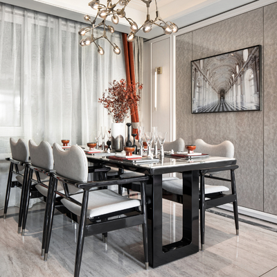 上上国际设计 新中式轻奢餐厅