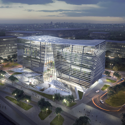 办公楼外观3d模型