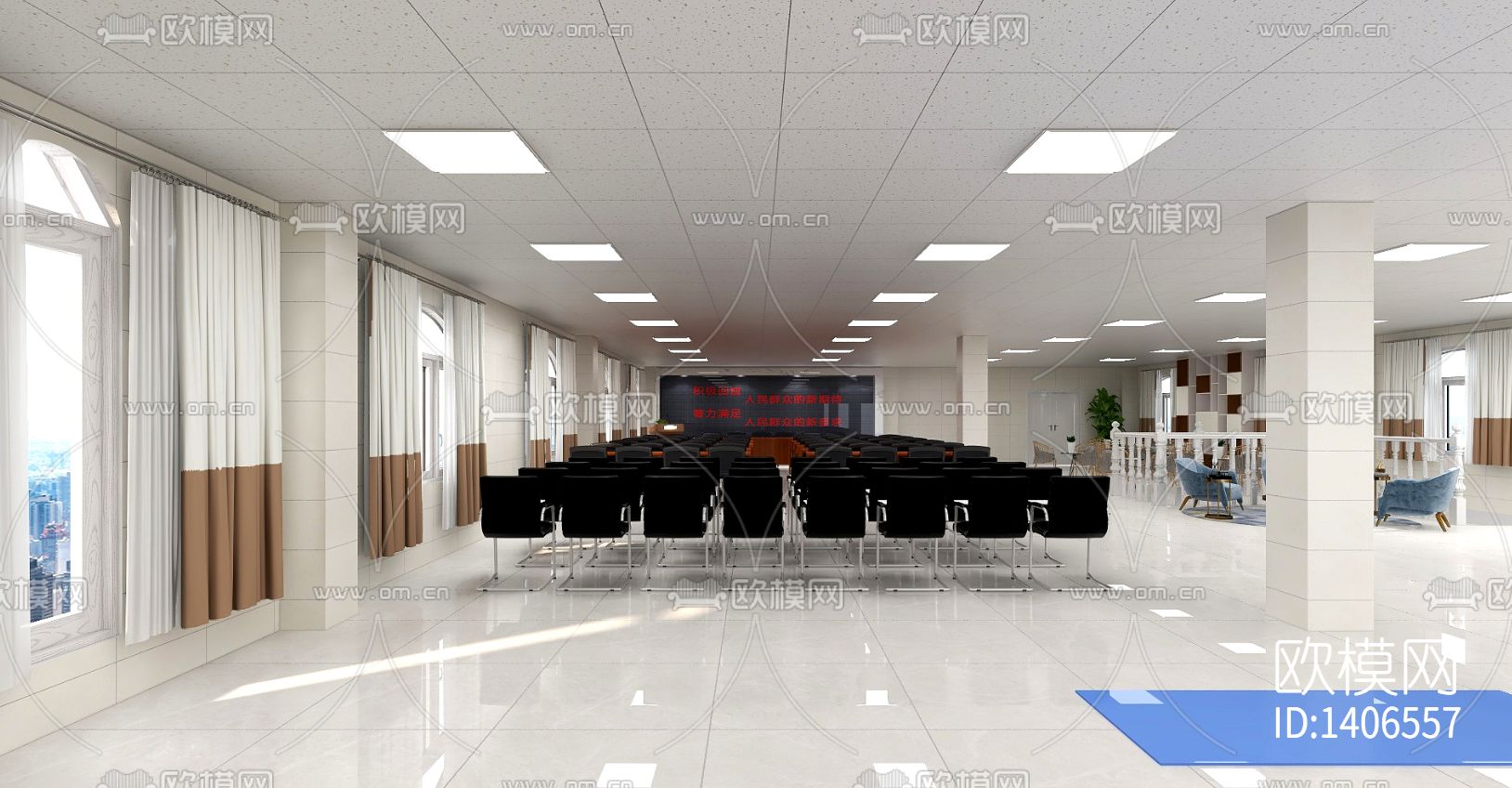 保健中心cad施工图下载（渲染图9）