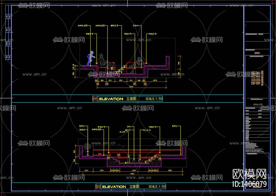 别墅cad施工图下载（渲染图10）