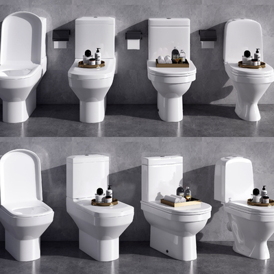  现代马桶坐便器su模型 