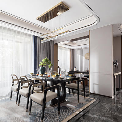 易虎设计 新中式餐厅