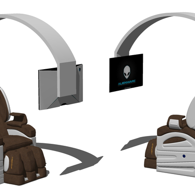  现代按摩椅su模型 