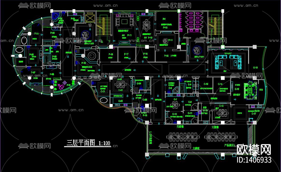 欧式卫浴展厅下载（渲染图1）