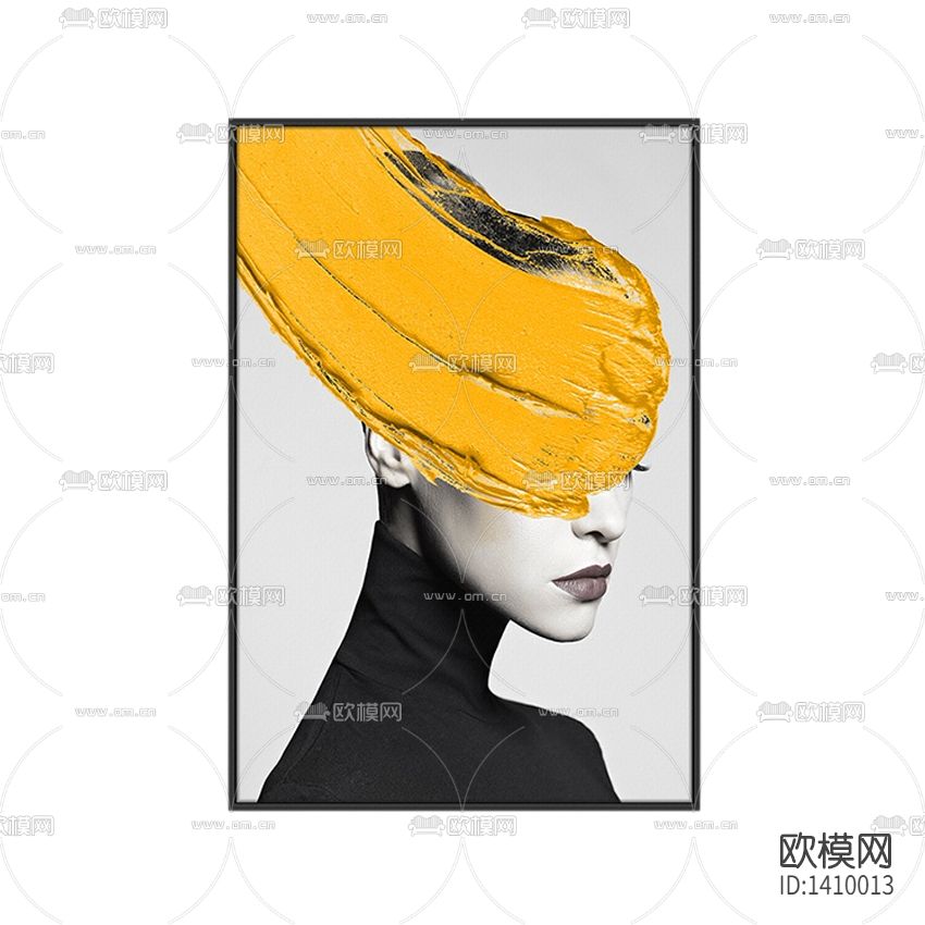 现代创意女性人像摄影装饰画下载