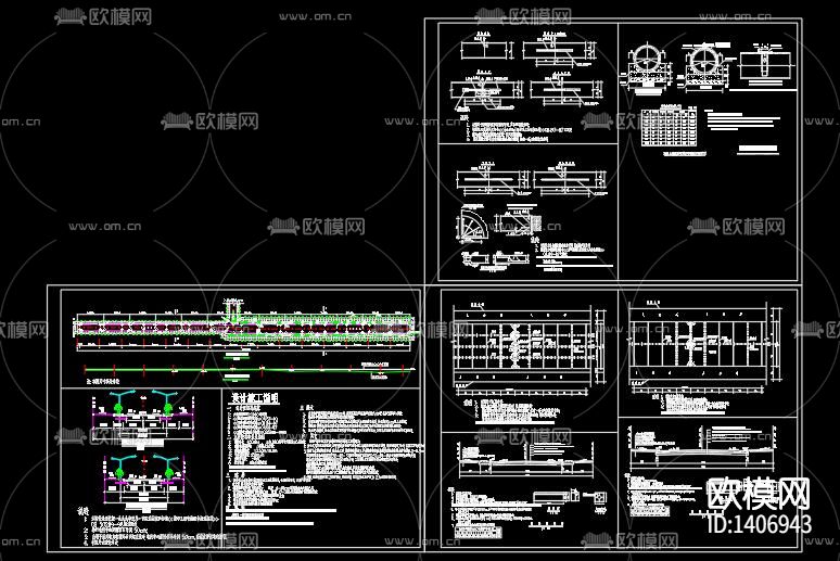 城市道路标线大样图下载（渲染图10）