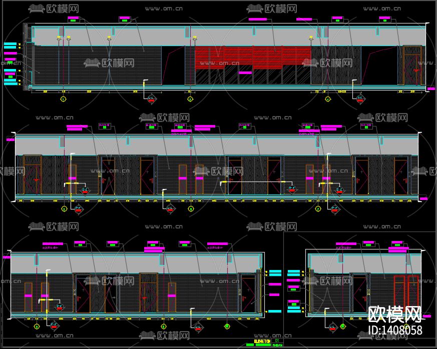 酒店施工图下载（渲染图5）