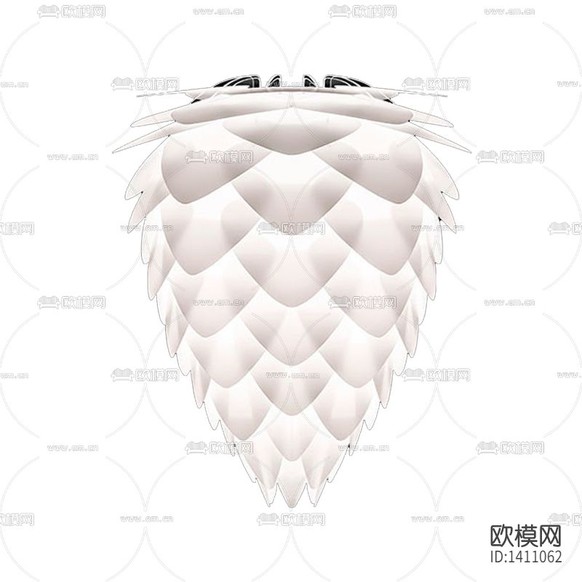 現(xiàn)代簡約創(chuàng)意玻璃松果狀吊燈下載