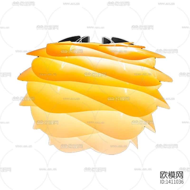 现代简约创意异形塑料吊灯下载