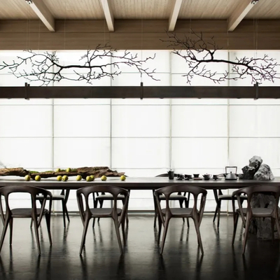 矩阵纵横设计 新中式休闲桌椅