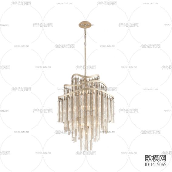 欧式轻奢金属水晶吊灯下载