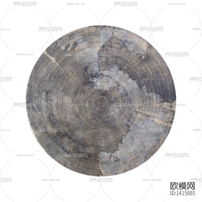 新中式禅意圆形布艺地毯