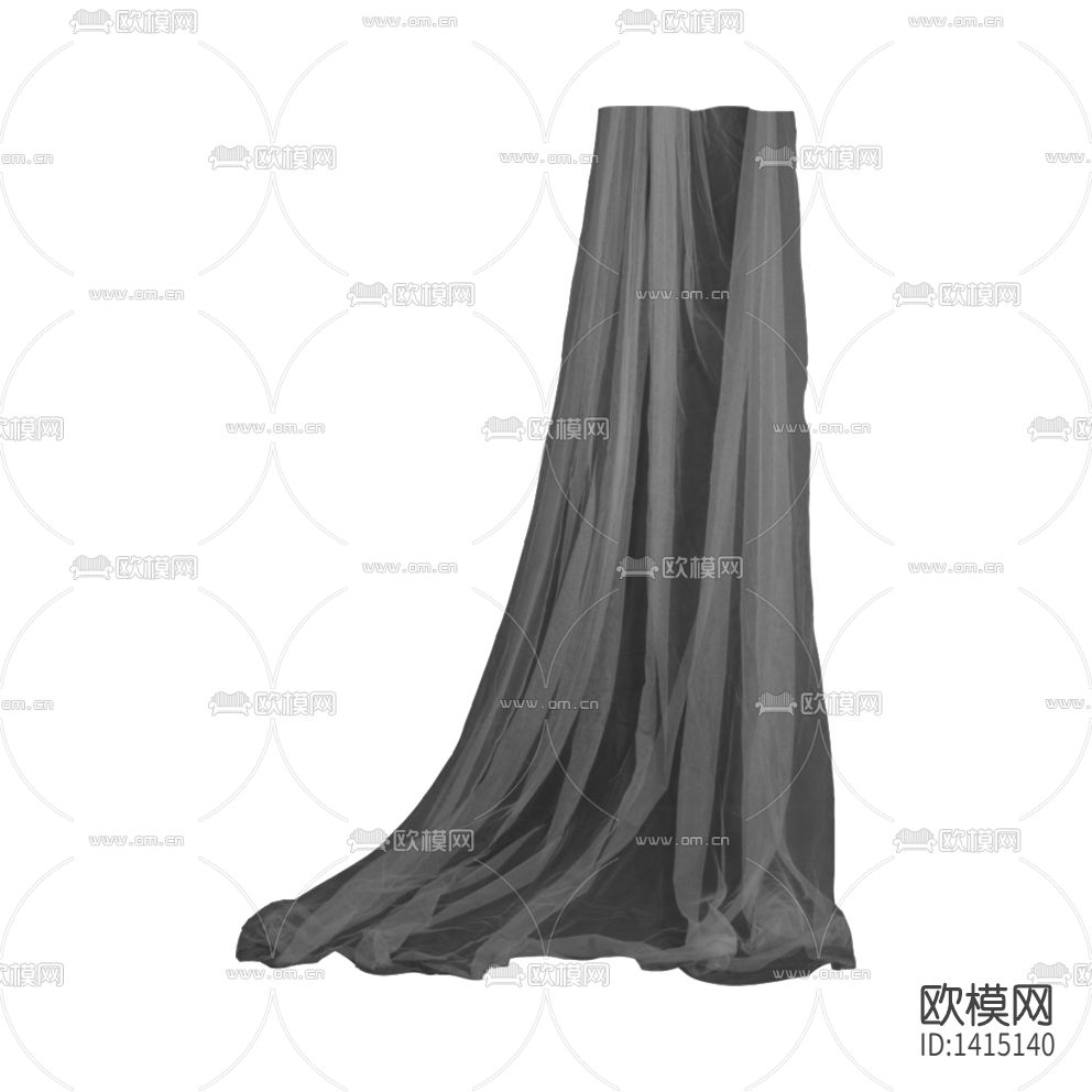 现代简约创意灰色纱帘