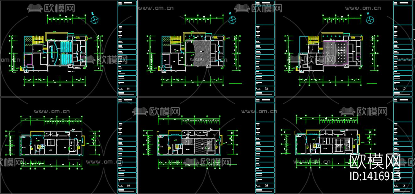 电视局演播室电气图纸下载（渲染图1）