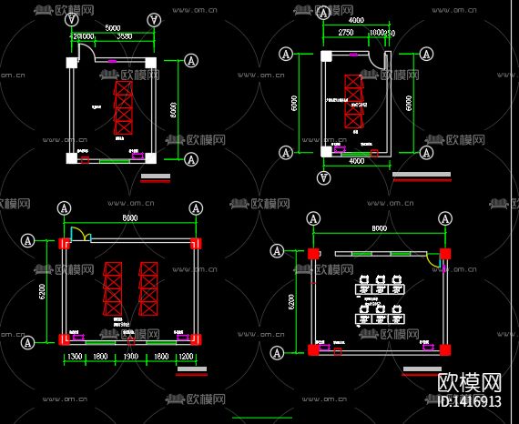 电视局演播室电气图纸下载（渲染图10）